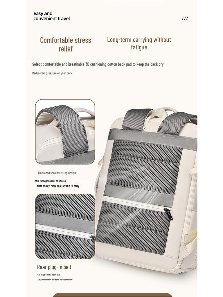 Unisex Urban Travel Backpack with Independent Shoe Compartment - Lightweight & Multifunctional