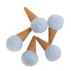 Ice Cream Felt Ornaments for Christmas DIY Set of 5 To Add Creative and For Festive Details To Seasonal Home Decorations