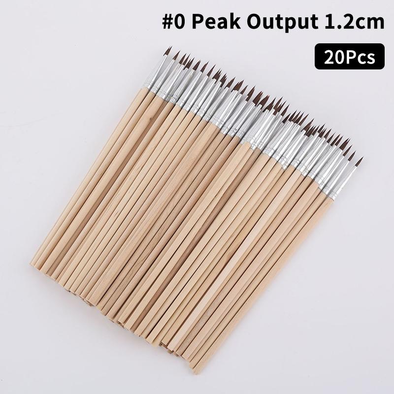 Artist Multifunction Brushes Set 20pcs Hook Line Pen Fine Detail for Watercolor Acrylic Oil Canvas Painting