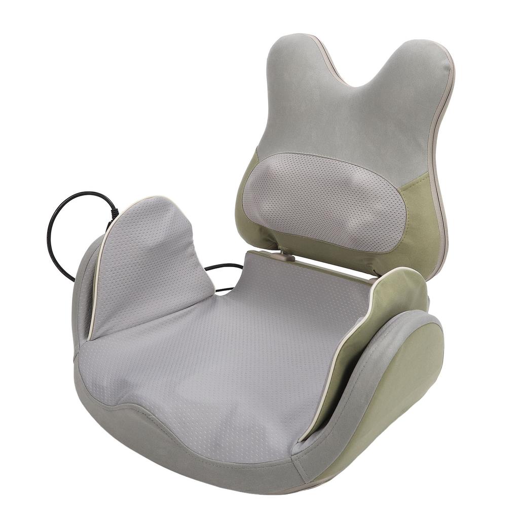 Chair Massage Seat Cushion with Heat Relieve Back Soreness Gasbag Wrapped Angle Adjustable Shiatsu
