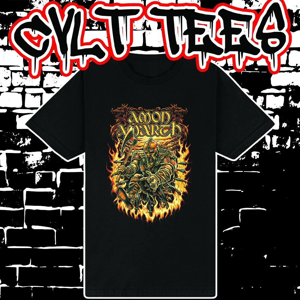 Amon Amarth style Tee ~ 100% Cotton Unisex T-Shirt S