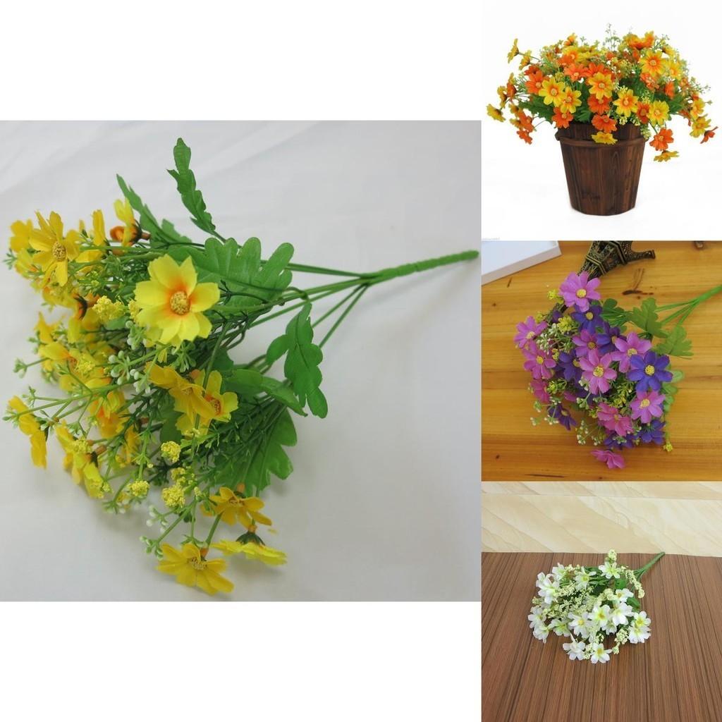 High-quality Artificial 28-head Daisy Chrysanthemum Flowers For Beautiful Arrangements