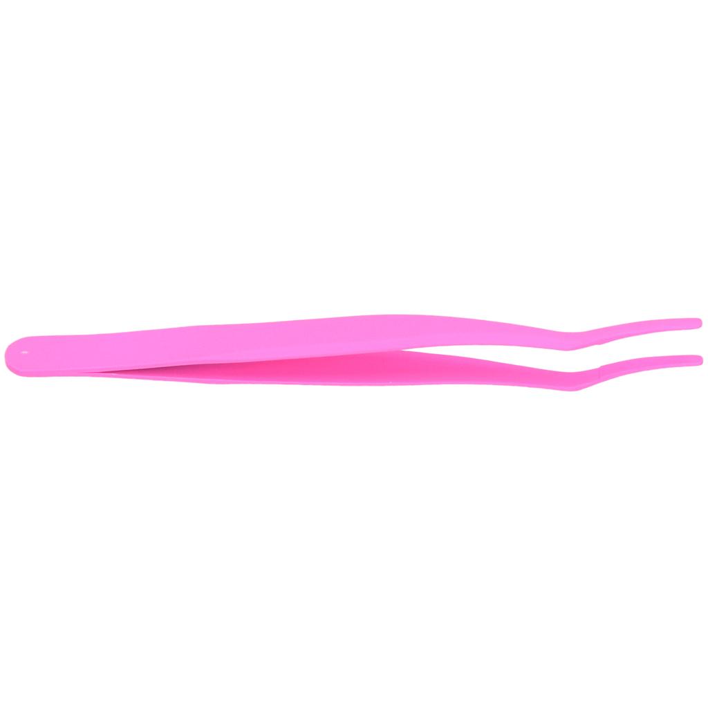 Eyelashes Tweezer False Lash Application Curved Stainless Steel Eyelash Extension Auxiliary Clip