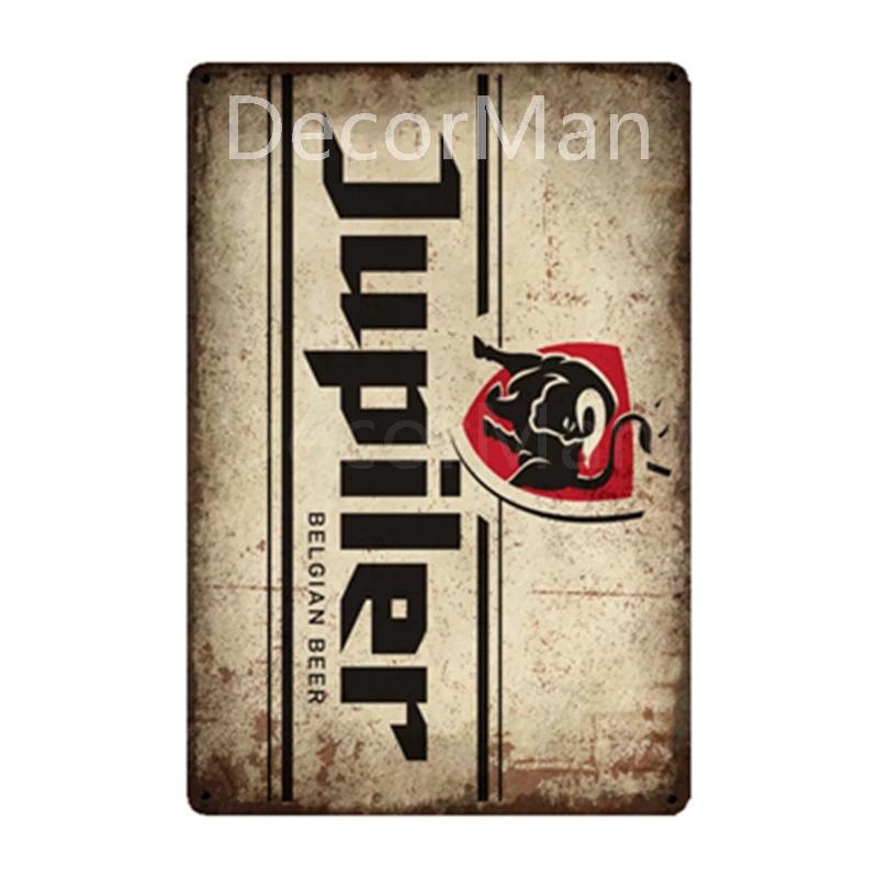 

Duvel leffe Orval Tin Signs Belgium Metal painting Bar PUB Decor WX2 20x30cm（7.8x11.8inch）