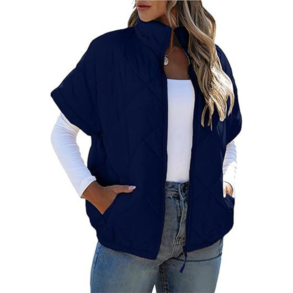 Women'S Casual Vest Loose Warm Cotton Vest Jacket