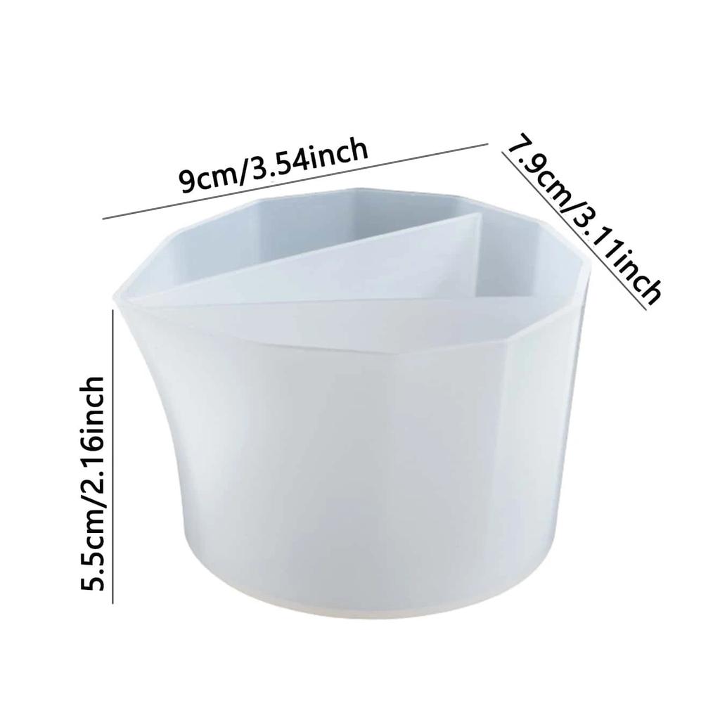 Dla Lepszego Życia 1 szt. Przezroczysty DIY Kolorowy Kryształowy Kubek Forma z Miękkiego Silikonu do Żywicy Epoksydowej Mieszane Dopasowanie Zmywalny i Wielokrotnego Użytku