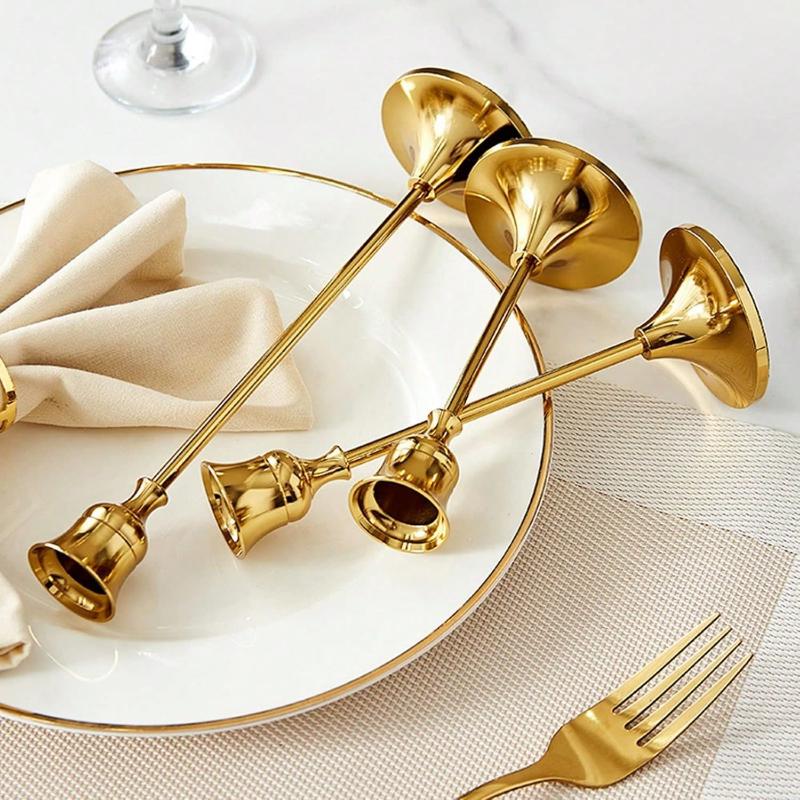 1pcs Vintage Modern Decorative Centerpiece Candlestick For Fireplace, Wedding, Party, Housewarming Gift Gifts Birthday Graduation