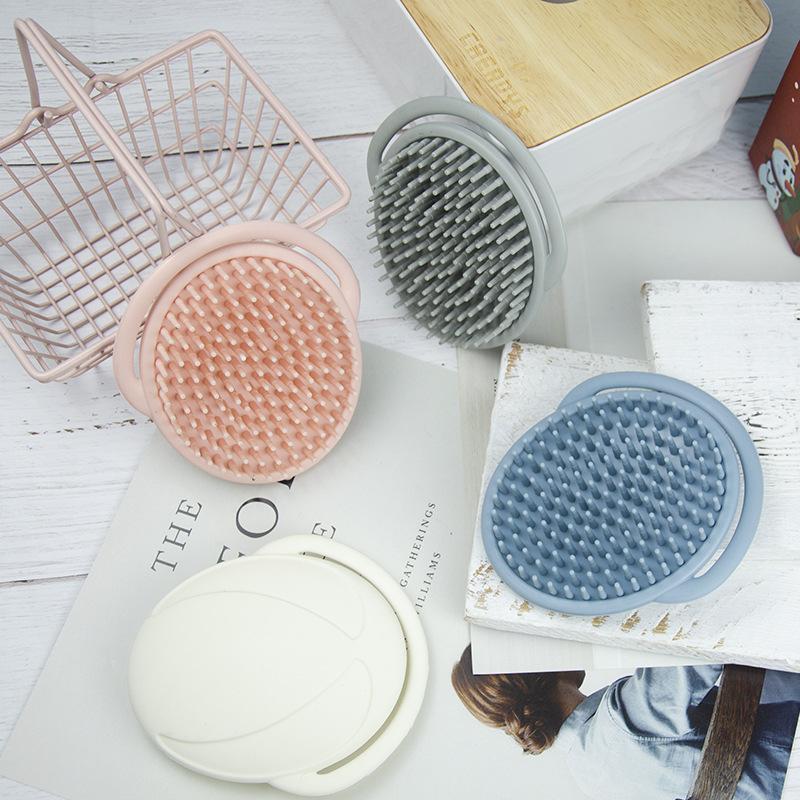 Silicone Shampoo Brush Scalp Cleansing Massage Hair Comb Meridian Massage Silicone Children's Shampoo Brush