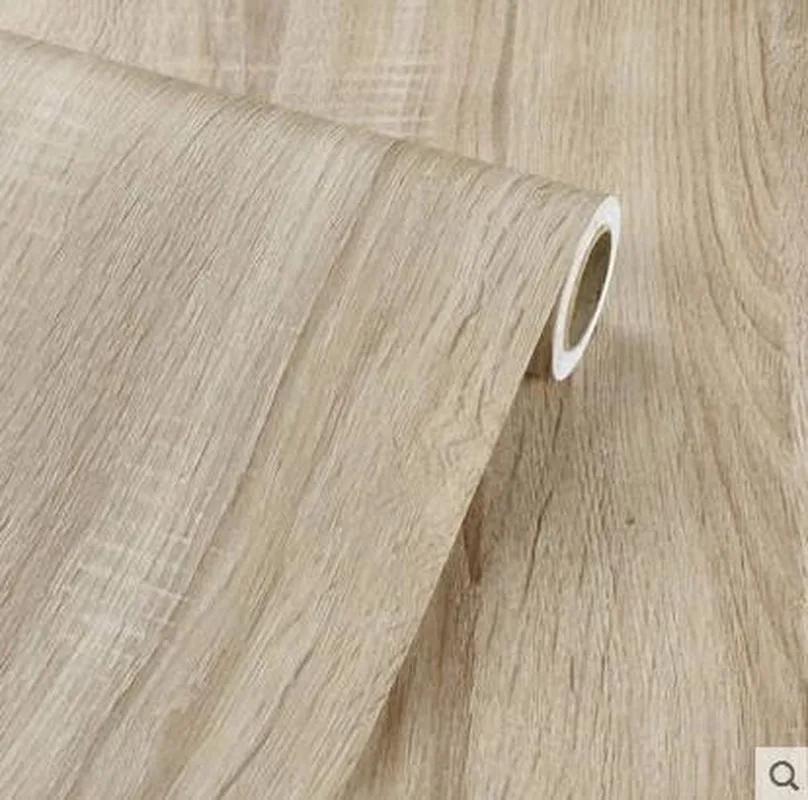 

ПВХ Наклейки под дерево Шкаф Платяной шкаф Стол Мебель Ремонт Обои Самоклеящиеся Водонепроницаемые Обои Домашний декор 40 x 100cm