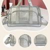 Clear Toiletry Bag for Women Men Waterproof Organizer PVC Transparent Makeup Bag Tote Bag for Airport Travel Gym Events Airline