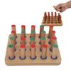 Wooden Insertion Plate Finger Dexterity Improve Fine Motor Coordination Hand Rehabilitation Peg Board Medium