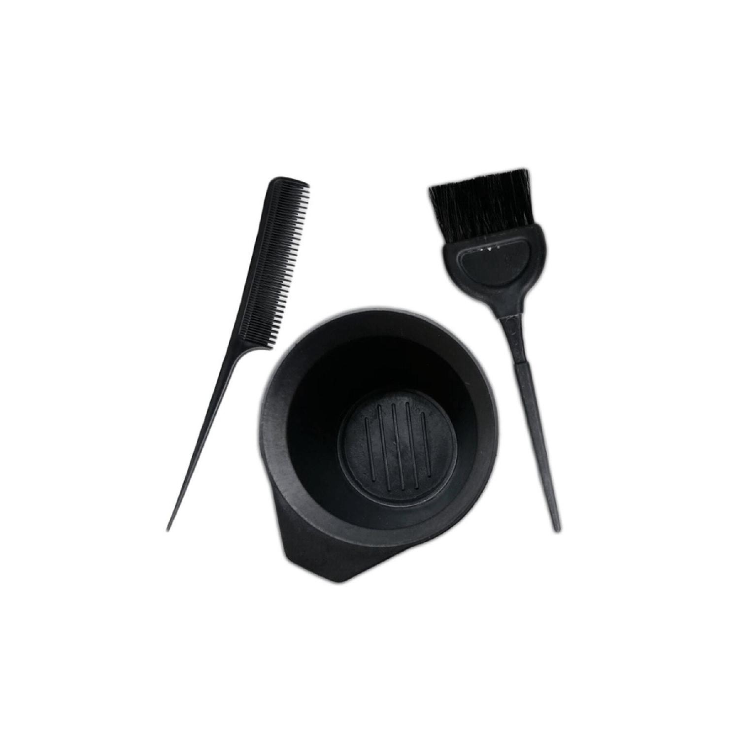 

Hair Dye Brush Crepe Comb Dye Container Hair Dyeing Set чорний