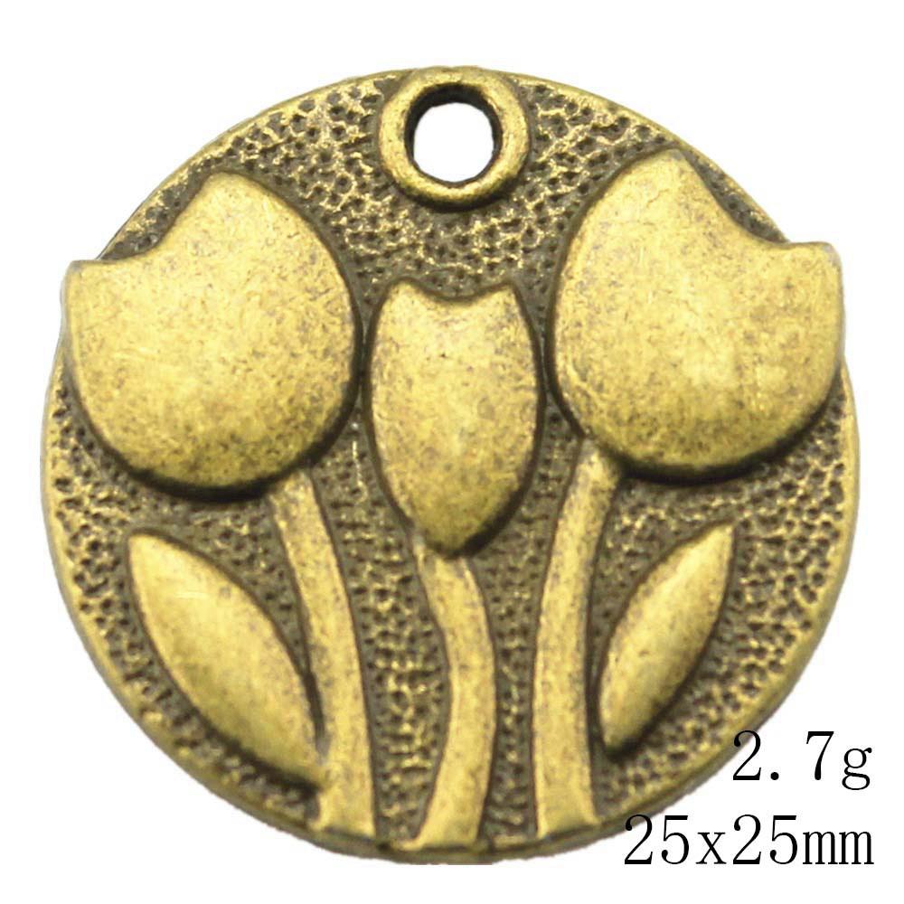 Back To School Bag Charms Rose Lotus Charms Pendant Women's Bags Bracelet Pendant