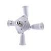 5 in 1   E27 To E27 Base Light Lamp Bulb Adapter Holder Socket Splitter New #3
