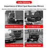 2Pcs 9/12/14cm Car Blind Spot Mirror Reversing Auxiliary Mirror  Car Observation