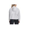 Under Armour Solid Print Woven Hooded Jacket Women Outerwear White 1377550-100