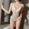Bodysuit με δαντέλα και τιράντες Fan Lei: Σεξουαλικά Εσώρουχα με Ανοιχτό Καβάλο, που Δεν Αφαιρούνται, για Παθιασμένες Νύχτες (916)