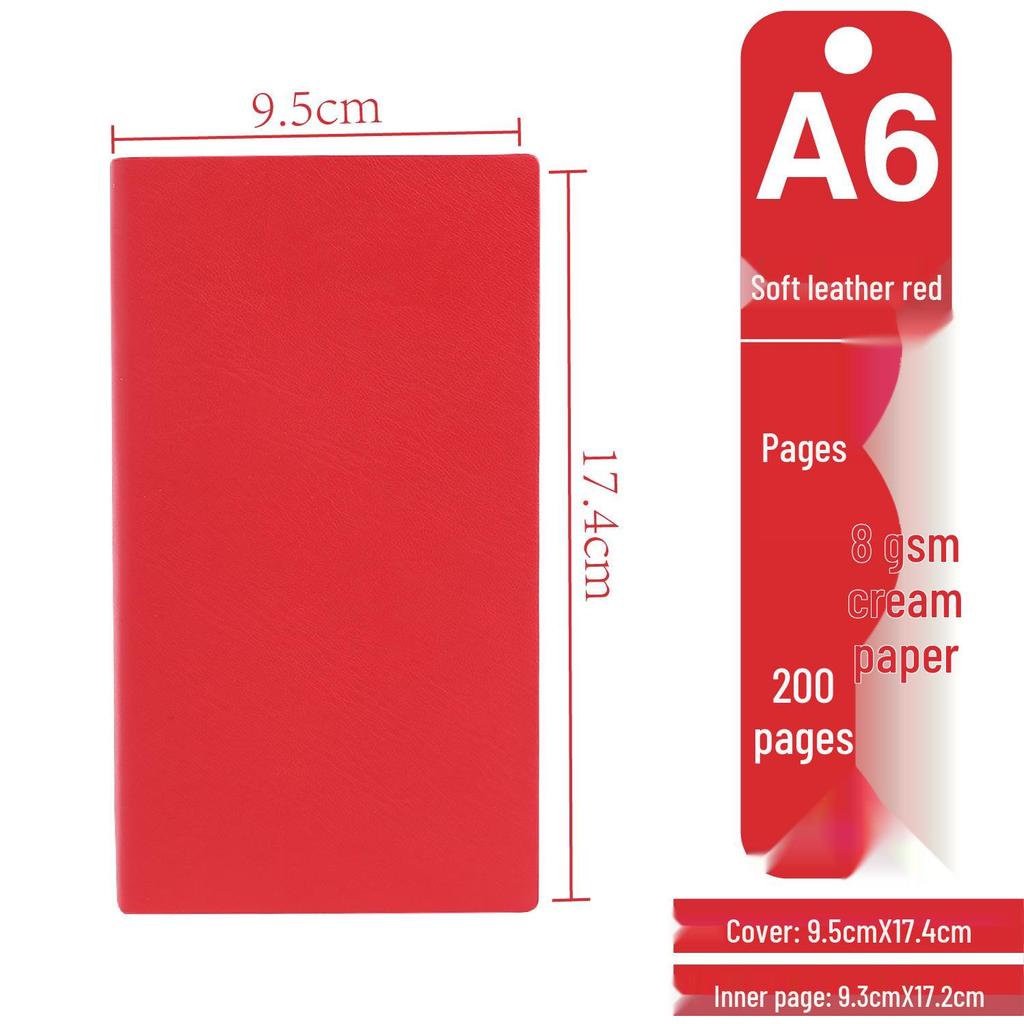 Korean Style Leather Cover Creative Diary Notebooks - Set of 5