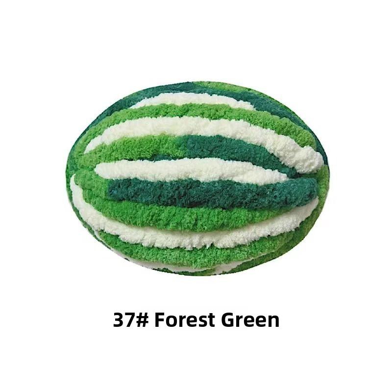 Handmade DIY Rainbow Adient Yarn Scarf Tail Line Finger Knitting Cozy Nest Cuion Thi Ice Strip Yarn