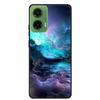 Silicone Painted Cover For Motorola Moto G35 G55 Case Luxury Animal TPU Silicone Soft Back Cover For G55 5G Black Bumper MotoG35