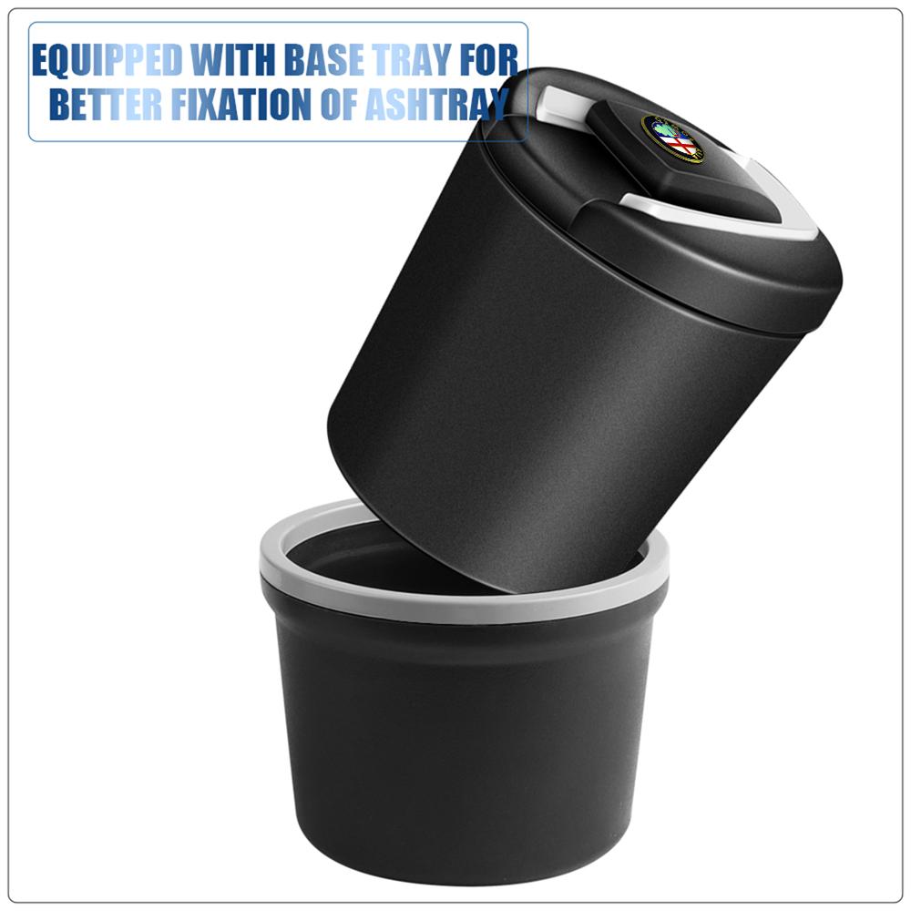 Portable Car Cigarette Ashtray Detachable Cup Holder With LED Light For Alfa Romeo 147 159 156 Giulietta 5 GT Mito 159 8C SpiderZA3