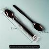 CHULV Disposable Long-Handle Plastic Stirring Spoons