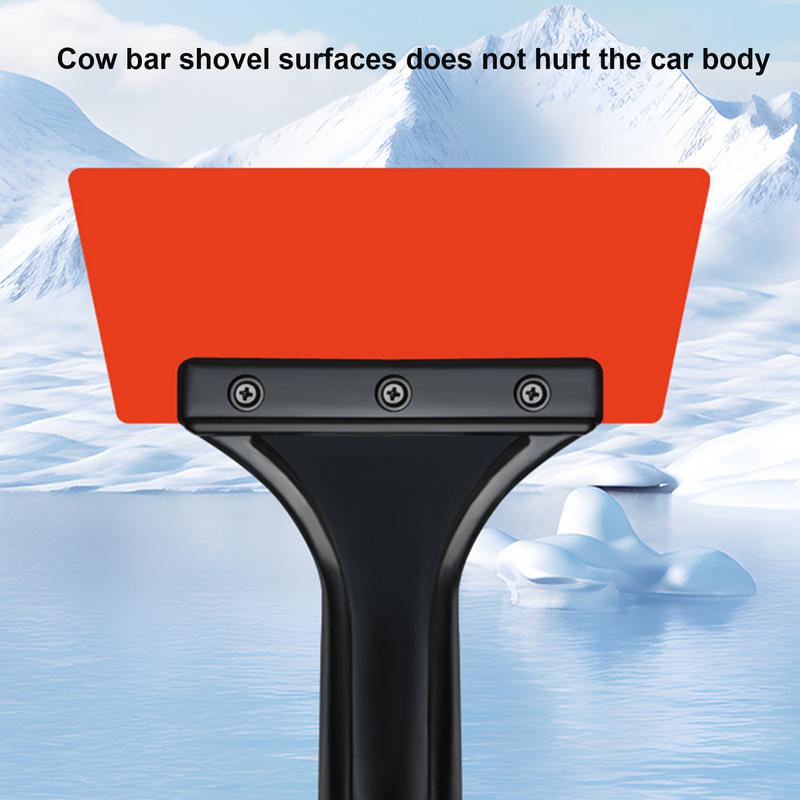 Snow Brush And Ice Scraper 25.6 Inch Portable Ice Scraper With Brush Ergonomic Frost Removal Tools Snow Removal Brush For Cars