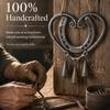 Handgefertigt Das Hufeisen Glückliches Herz Windspiel Metall Hängende Glocke Einzigartige Kunstgeschenke für Frauen Mama Veranda Veranda Gartenornament