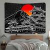 Tapestry Japanese Legend Wall Hanging Blanket Fuji Mountain Art Chinese style Print Tapestry 60x40inch Tokyo Natural