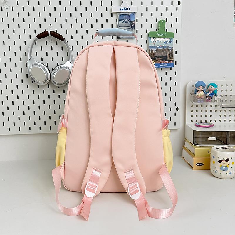 New high-value Japanese ins college style fresh and sweet schoolbag female middle school students lightweight large-capacity backpack