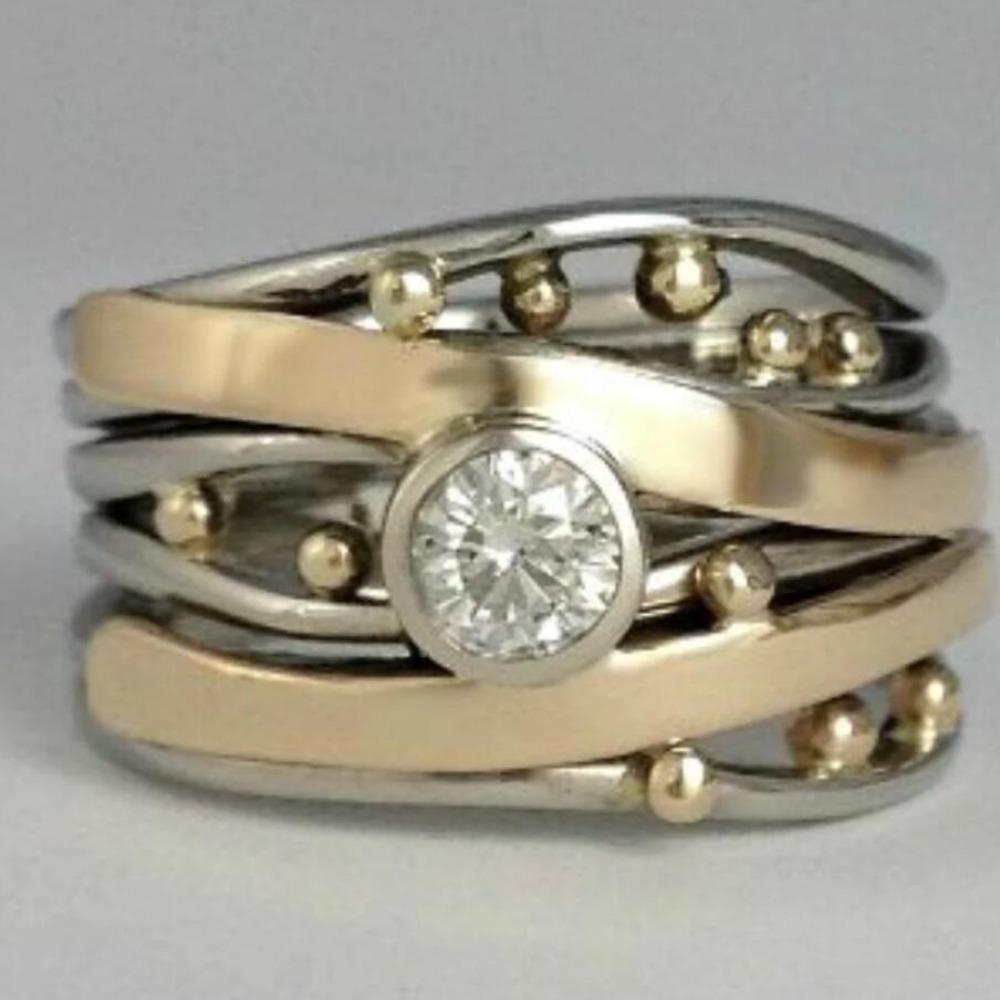 Gorgeous Luxury Rings for Women Wedding Engagement Accessories Unique Female Ring Fashion Jewelry Gifts