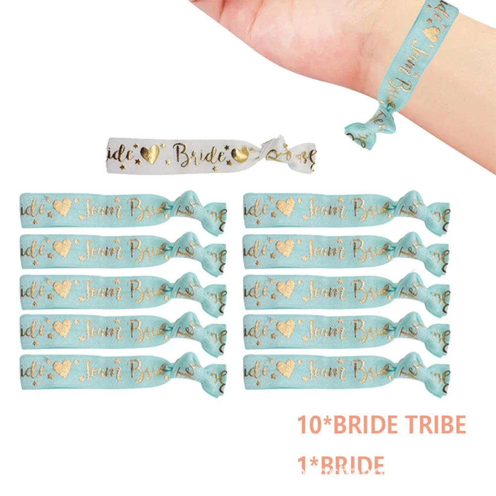 

11 шт. лента для невесты, свадебное украшение, команда невесты для девичника, атласная лента для девичника 9.4x1.5x1