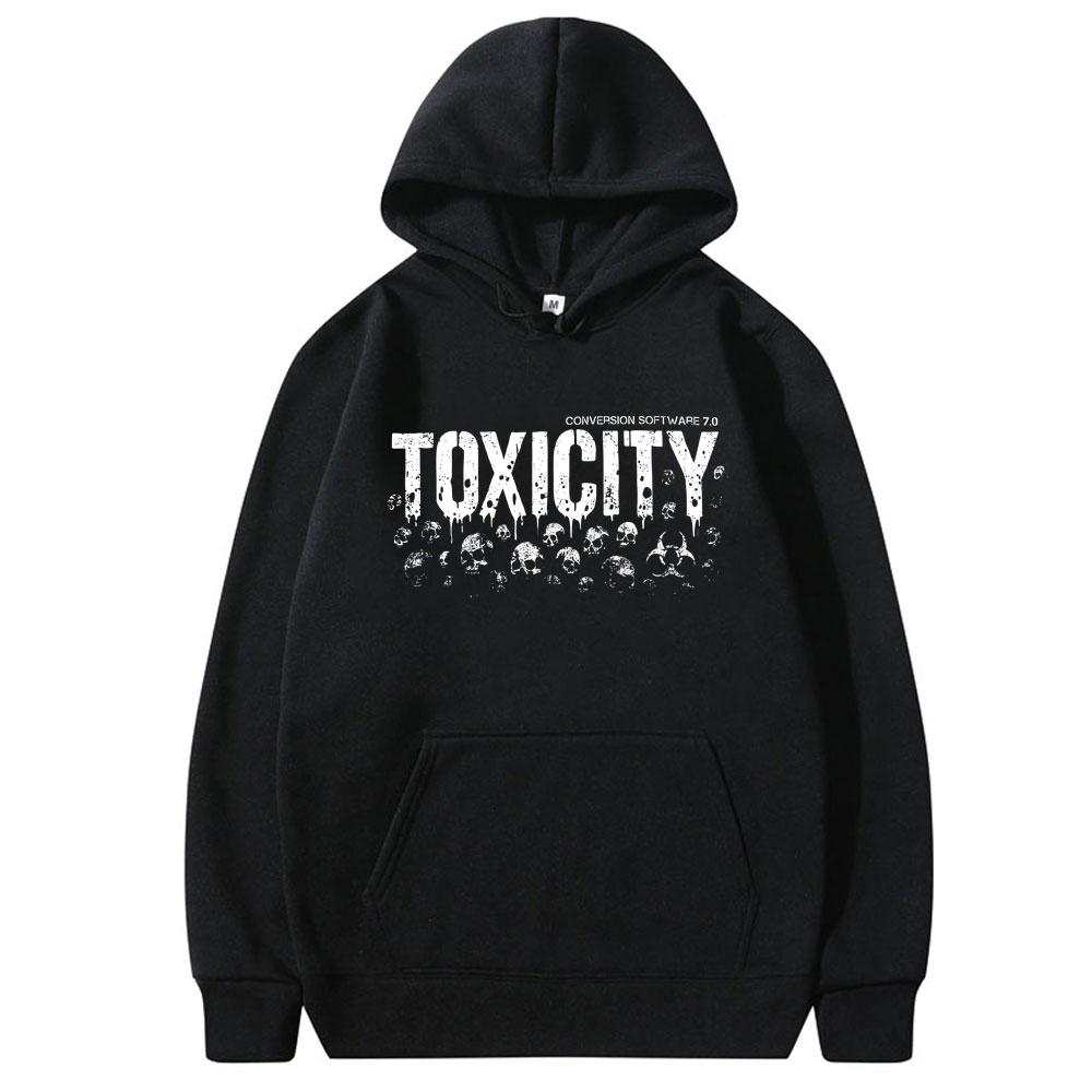 

Vintage System of A Down Toxicity Skeleton Album Graphic Hoodie Men Women 90s Rock Alternative Metal Oversized Hooded Sweatshirt L