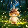 Cute Cartoon Mushroom Acrylic Keychain Kawaii Fadeless Design Lightweight Purse Charm Decoration for Women Holiday Gifts