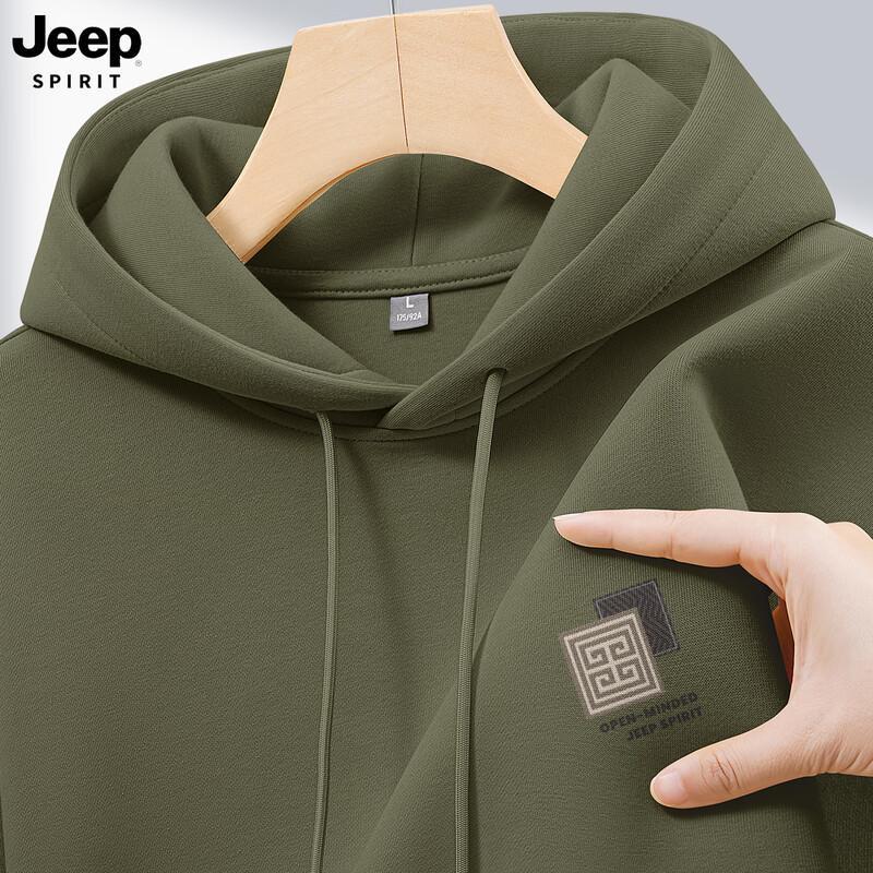 

JEEP SPIRIT Men s Loose Fit Hooded Sweatshirt 2XL
