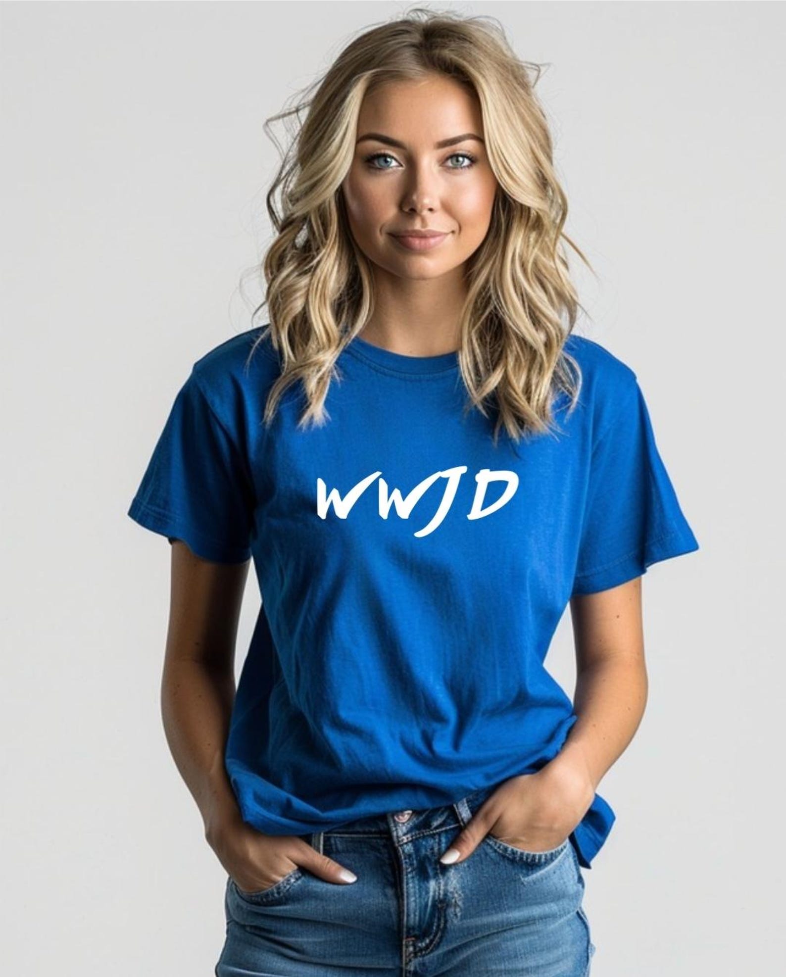 WWJD Shirt, What Would Jesus Do Tee, Christian Graphic T-Shirt, Faith Based Shirt for Women, Inspirational Christian Tee, Minimalist Faith 3XL
