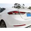 For Hyundai Elantra Avante 2016 2017 2018   Car Rear Back Light Lamp Hood Eyebrow Frame Stick ABS Chrome Cover Trim 4Pcs