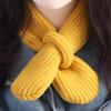 Solid Color Kids Knitted Scarf Casual Winter Knit Scarves Fashion Boys Girls Scarf  Gifts
