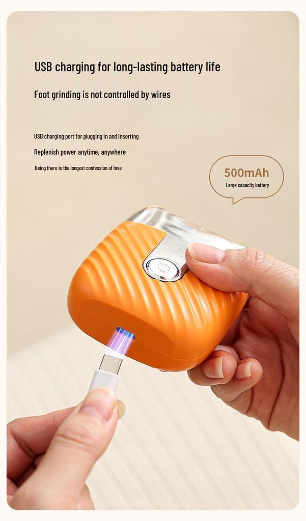 Electric Foot File with Digital Display - Portable, Smart, Fully Automatic Callus Remover for Foot Care