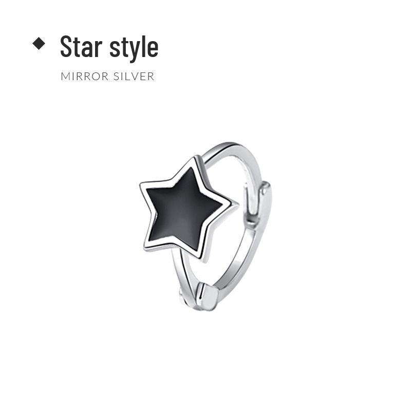 New Retro Fashion Geometric Earrings for Women: Heart, Drip Glaze, Square, Star Hoops & Clips.