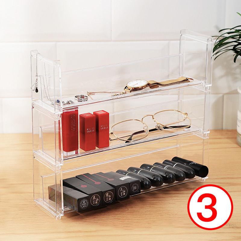 Stackable Acrylic Vanity Makeup Organizer Holder,Display Riser Shelf for Funko Figures,Perfume Stand,Car Stand Cupcake Storage