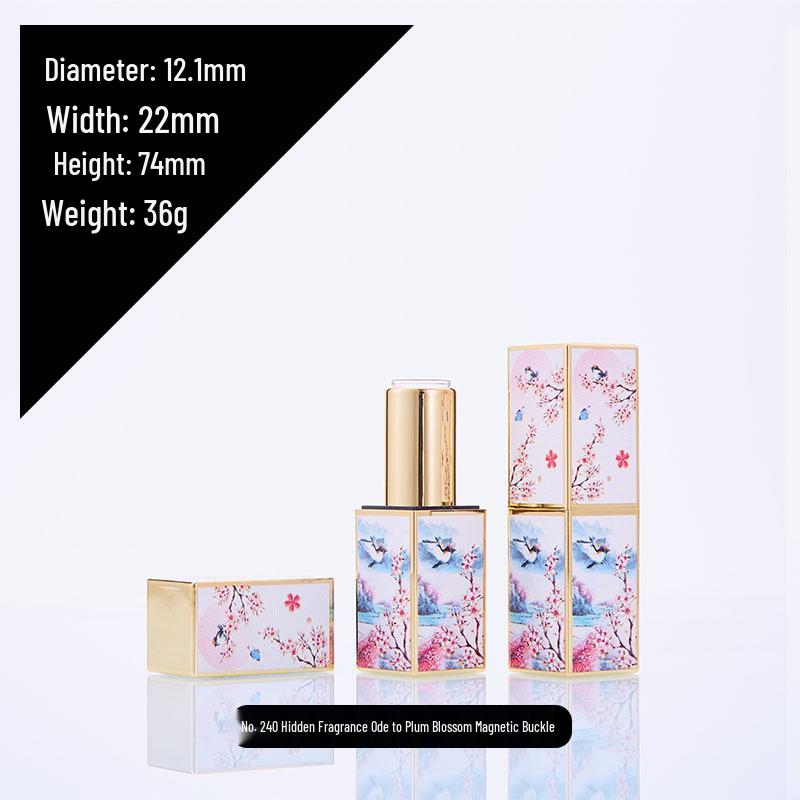 DIY Chinese Style Lipstick Tube - Flower & Bird Relief Design