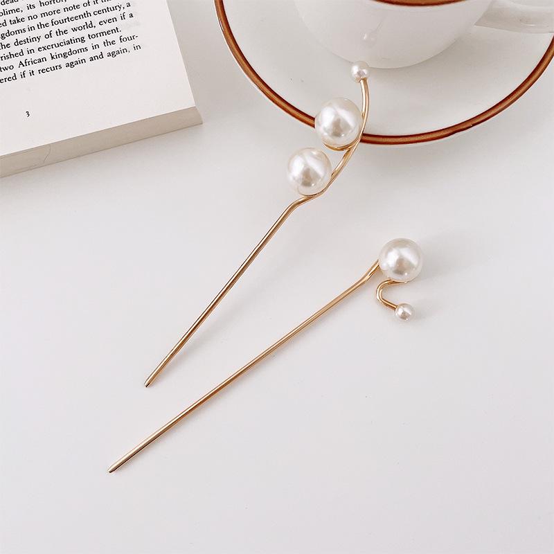 Koreanische Haarnadel Damen Haarspangen Elegant Perle Haarstäbe Mädchen Haarspange Haaraccessoires Neue Mode Haarspangen Haarspange