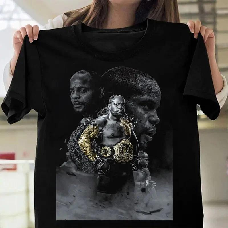 COMBATWEAR Daniel DC Cormier Black Tee, UFC Fighters T-Shirt, Graphic T-Shirt XXXL