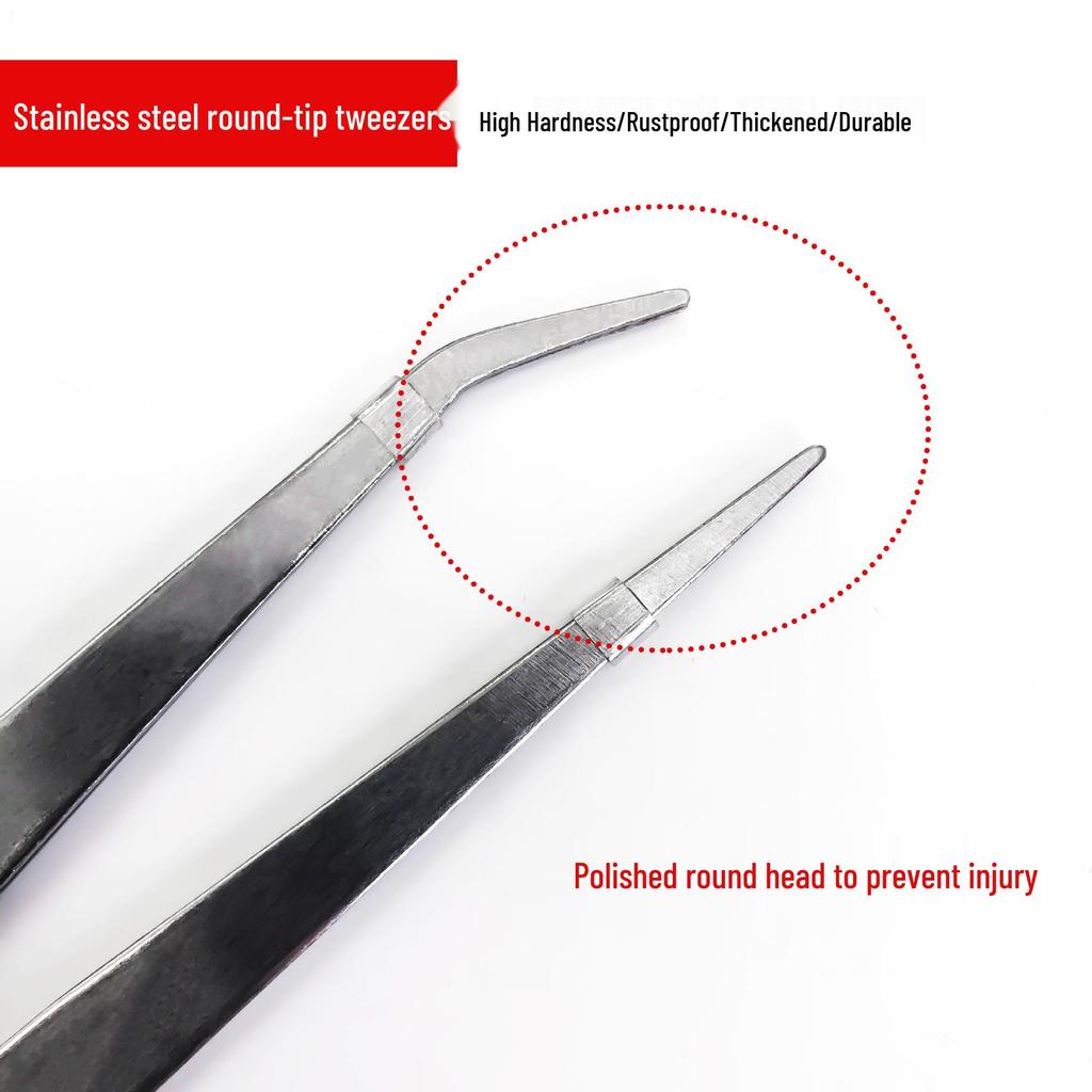 Thickened Stainless Steel Sewing Tweezers and Needle Threader Clips