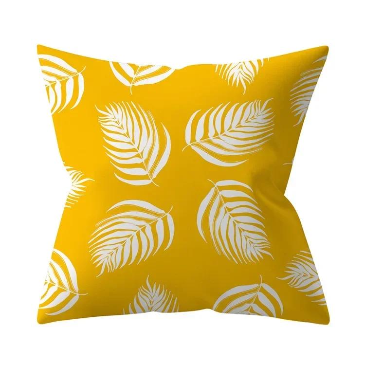 New Nordic Geometry Yellow Cushion Cases Modern Fashion Abstract Art Pillows Case Sofa Car Couch Decorative Throw Pillow 45x45cm