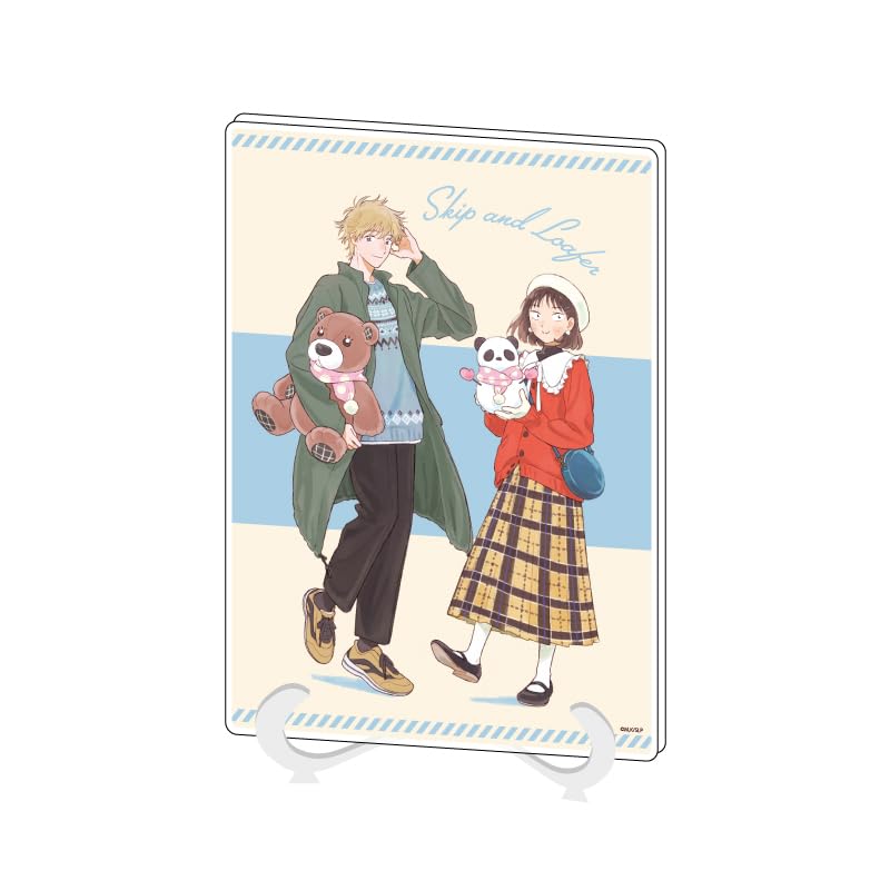 ТВ-аниме «Скип и Лоафер» 01 Мицуми Ивакура и Сосукэ Сима [Оригинальная иллюстрация] Акриловая арт-доска [Размер A5]