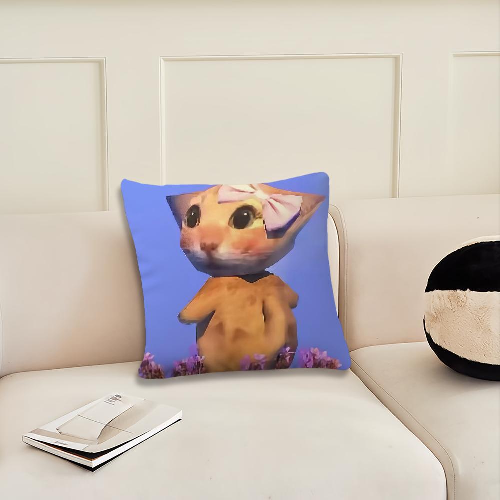 Funny Abstract Cat Cushion Cover Pillow Cover Decoration Room Home Sofa Living Office Car Nordic Simplicity