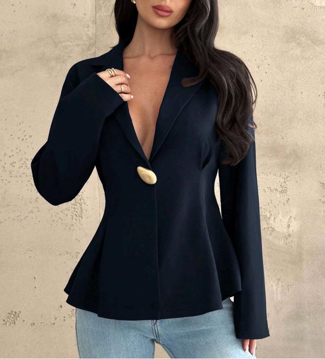 European-American Slim Fit Women's Blazer Cardigan - 2026 New Fashion Temperament Style
