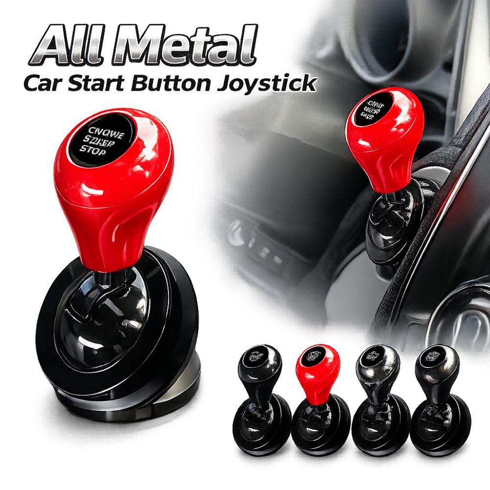 Cue Stick Shape Car Starter Lever All Metal Car Keyless Start Sticker Vehicle Start Button